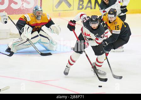 Helsinki, Finlandia. 13th maggio 2022. Nella partita GERMANIA - CANADA IIHF ICE HOCKEY WORLD CHAMPIONSHIP Group B a Helsinki, Finlandia, 13 maggio 2022, Stagione 2021/2022 © Peter Schatz / Alamy Live News Credit: Peter Schatz/Alamy Live News Foto Stock