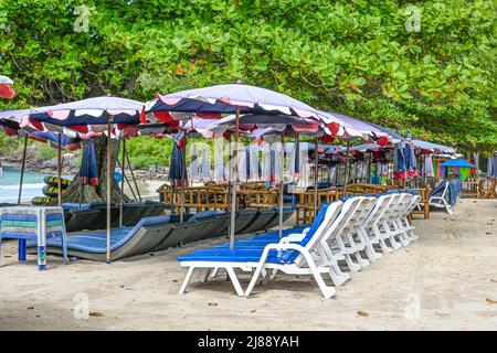 Isola di Ko LAN parte orientale della Regione Centrale della Thailandia. Ko LAN appartiene alla Provincia di Chonburi, Amphoe Bang Lamung, Golfo orientale della Thailandia Foto Stock