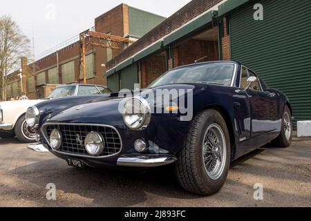 RML a passo corto Ferrari 250 GT Berlinetta ‘7 VPG’ in mostra allo Scramble di aprile tenutosi presso il Bicester Heritage Centre il 23rd aprile 2022 Foto Stock