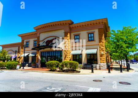 Exton, PA, USA - 10 maggio 2022: Buca di Beppo è una catena di ristoranti di cucina italiana americana. Ha oltre 80 sedi. Foto Stock