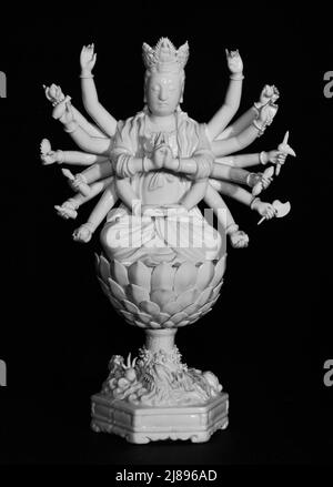 Forma esoterica del Guanyin, la Bodhisattva della compassione, dinastia Qing (1644-1911), 18th secolo. Foto Stock