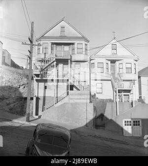 Architettura nel quartiere Potrero. San Francisco, California. Foto Stock