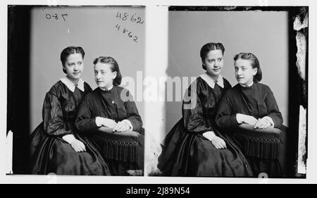 Louise &amp; Julia Meyers, ca. 1860-1865. Foto Stock