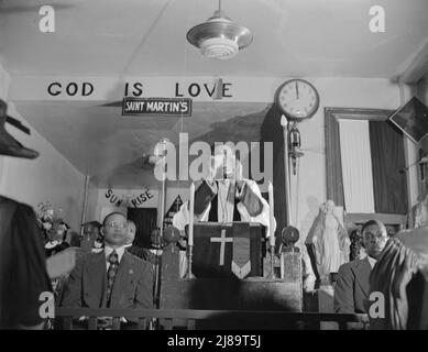 [Foto senza titolo, forse legata a: Washington, D.C. Congregazione della Chiesa spirituale di San Martino]. Foto Stock