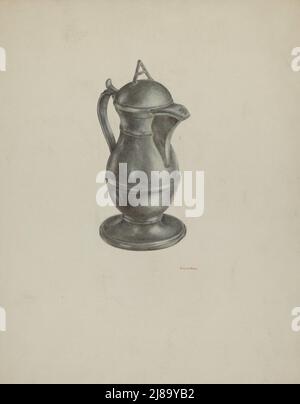 Vaso di Pewter, c. 1939. Foto Stock