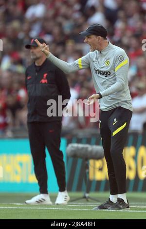 JURGEN KLOPP, THOMAS TUCHEL, CHELSEA V LIVERPOOL, 2022 Foto Stock