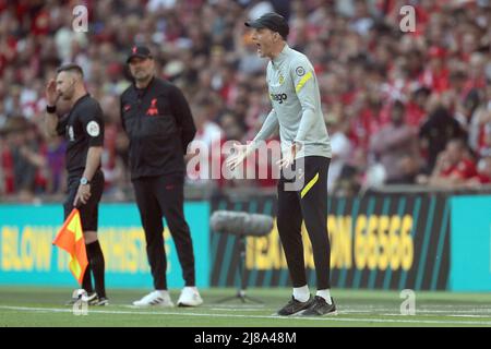 JURGEN KLOPP, THOMAS TUCHEL, CHELSEA V LIVERPOOL, 2022 Foto Stock