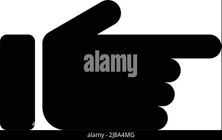 Icona silhouette di puntamento. Vettore modificabile. Illustrazione Vettoriale