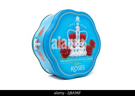 Cadbury Roses Limited Edition Platinum Jubilee Tin Foto Stock