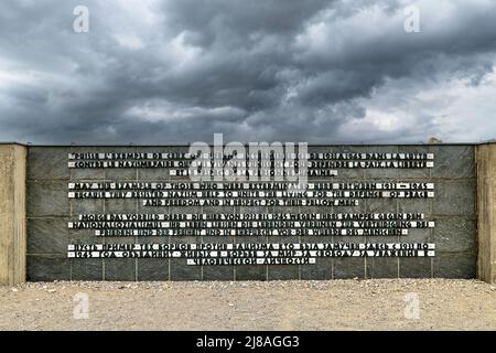 Germania Baviera Monaco di Baviera Dachau. Il campo di concentramento Foto Stock