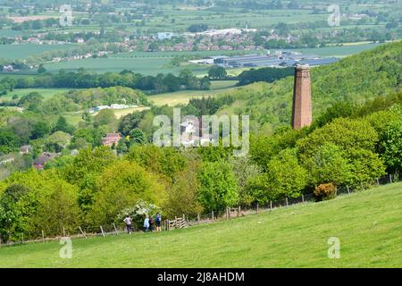 Camino a Mine Workings a Snailbeach, Shropshire Foto Stock