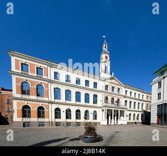 Municipio di riga, luogo del comune di riga, governo della città di riga, capitale della Lettonia. T Foto Stock