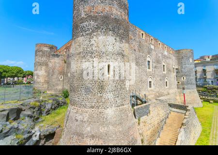 Castello Ursino, Catania, provincia Catania, Sicilia, Italia Foto Stock