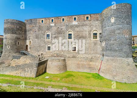 Castello Ursino, Catania, provincia Catania, Sicilia, Italia Foto Stock