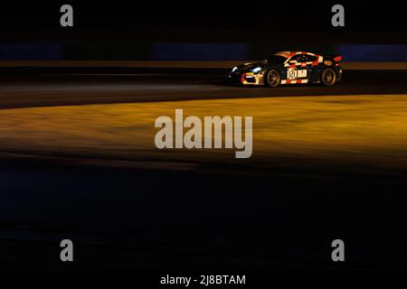 121 BURET Timothé, CAMPBELL Christopher, K-Worx, Porsche 718 Cayman GT4 RS Clubsport, in azione durante il round 2nd del Championnat de France FFSA GT 2022, dal 13 al 15 maggio sul circuito di Nevers Magny-Cours a Magny-Cours, Francia - Foto Clément Luck / DPPI Foto Stock