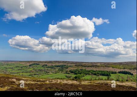 Danby Dale da Danby High Moor, North York Moors National Park Foto Stock
