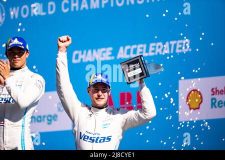 Durante l'ePrix di Berlino 2022, 5th meeting del Campionato Mondiale di Formula e ABB FIA 2021-22, sul circuito di Via dell'Aeroporto Tempelhof dal 13 al 15 maggio, a Berlino - Foto Joao Filipe/DPPI Foto Stock