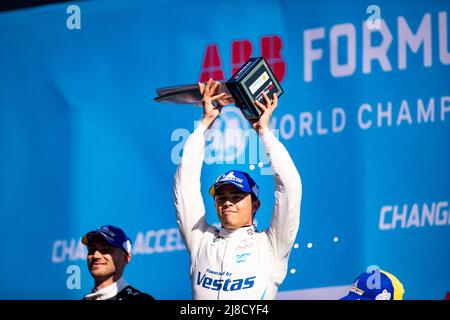 Durante l'ePrix di Berlino 2022, 5th meeting del Campionato Mondiale di Formula e ABB FIA 2021-22, sul circuito di Via dell'Aeroporto Tempelhof dal 13 al 15 maggio, a Berlino - Foto Joao Filipe/DPPI Foto Stock