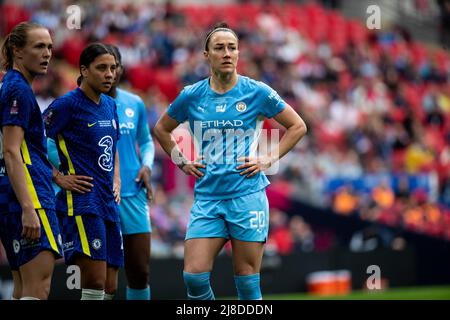 Londra, Regno Unito. 15th maggio 2022. Lucy Bronze (20 Manchester City) durante la partita finale di Vitality Womens fa Cup tra Manchester City e Chelsea al Wembley Stadium di Londra, Inghilterra. Liam Asman/SPP Credit: SPP Sport Press Photo. /Alamy Live News Foto Stock