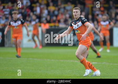 Castleford, Inghilterra - 15th maggio 2022 - Jake Trueman di Castleford Tigers. Rugby League Betfred Super League Castleford Tigers vs Hull Kingston Rovers al Mend-A-Hose Stadium, Castleford, Regno Unito Dean Williams Foto Stock