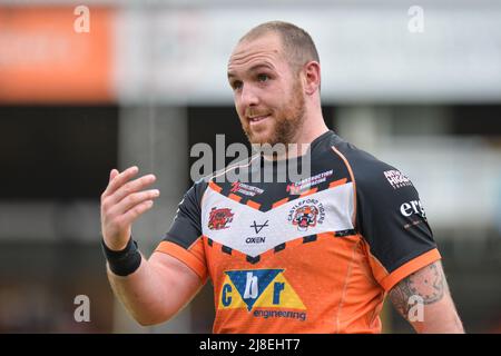 Castleford, Inghilterra - 15th maggio 2022 - Daniel Smith di Castleford Tigers. Rugby League Betfred Super League Castleford Tigers vs Hull Kingston Rovers al Mend-A-Hose Stadium, Castleford, Regno Unito Dean Williams Foto Stock