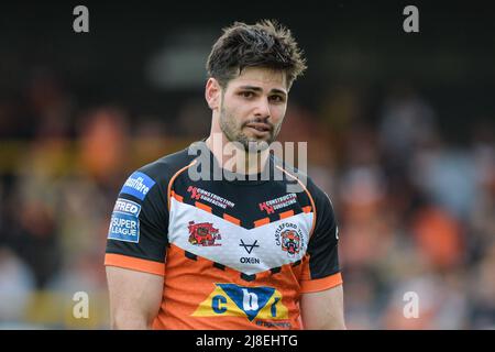 Castleford, Inghilterra - 15th maggio 2022 - Jake Mamo di Castleford Tigers. Rugby League Betfred Super League Castleford Tigers vs Hull Kingston Rovers al Mend-A-Hose Stadium, Castleford, Regno Unito Dean Williams Foto Stock