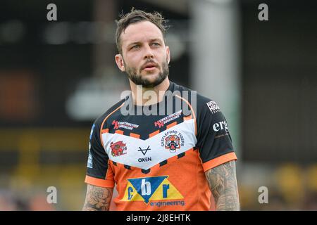 Castleford, Inghilterra - 15th maggio 2022 - Gareth o'Brien di Castleford Tigers. Rugby League Betfred Super League Castleford Tigers vs Hull Kingston Rovers al Mend-A-Hose Stadium, Castleford, Regno Unito Dean Williams Foto Stock