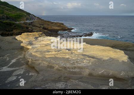 Impressioni panoramiche dal famoso Honolulu, Oahu HI Foto Stock