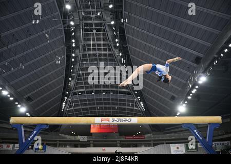 Tokyo Metropolitan Gymnasium, Tokyo, Giappone. 14th maggio 2022. Hazuki Watanabe, 14 MAGGIO 2022 - Ginnastica artistica : il fascio all-around della Coppa NHK 61st al Tokyo Metropolitan Gymnasium, Tokyo, Giappone. Credit: MATSUO.K/AFLO SPORT/Alamy Live News Foto Stock