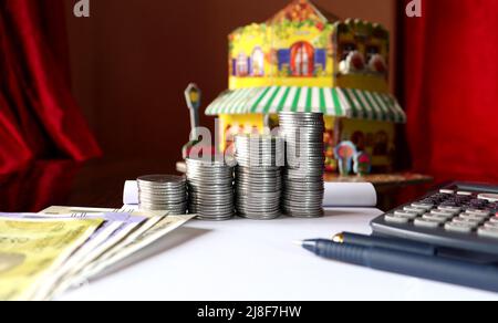 Casa prestito emi,Casa di prestito di costruzione, servizio bancario, HBL prestito interesse, tasso di interesse, calcolo di interesse Foto Stock