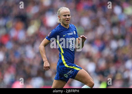 Londra, Regno Unito. 15th maggio 2022. Pernille Harder di Chelsea durante la partita della Femminile Cup al Wembley Stadium di Londra. Il credito dovrebbe essere: Isaac Parkin/Sportimage Credit: Sportimage/Alamy Live News Foto Stock