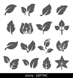 Icone delle lamelle impostate su sfondo bianco Illustrazione Vettoriale