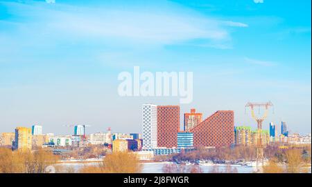 Paesaggio urbano della città nord-occidentale di Mosca in Russia Foto Stock