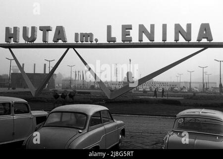 Nowa Huta, Krakau, Woiwodschaft Kleinpolen, 1967. Nowa Huta, Kraków, Lesser Polonia Vovoideship, 1967. Foto Stock