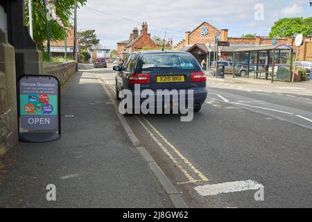 Scena del villaggio in Breaston, Derbyshire, Regno Unito Foto Stock