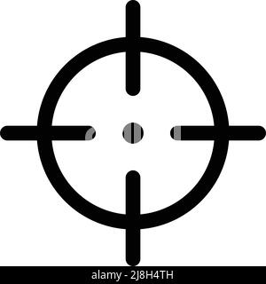 Icona di destinazione. L'icona AIM. Vettore modificabile. Illustrazione Vettoriale