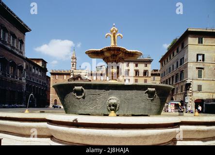 Santissima Trinità e Santi di Baldovinetti, Alessio (1425-99); Galleria dell'Accademia & Museo degli Strumenti musicali, Firenze, Toscana, Italia; Italiano, fuori dal copyright. Foto Stock