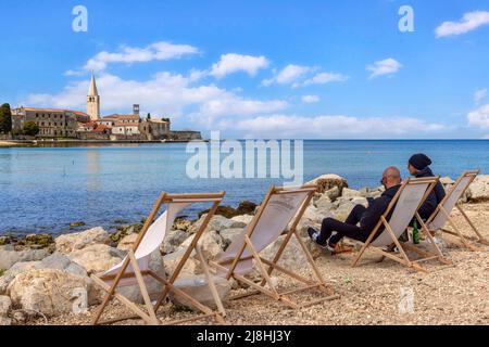 Parenzo in Istria, Croazia, Europa Foto Stock