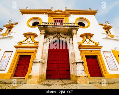 Plaza de toros de la Real Maestranza de Caballería de Sevilla bull ring - Siviglia, Spagna Foto Stock