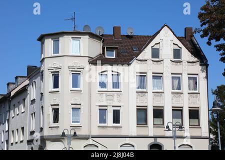 Wattenscheid, distretto della città di Bochum in Germania. Vista sulla strada. Foto Stock