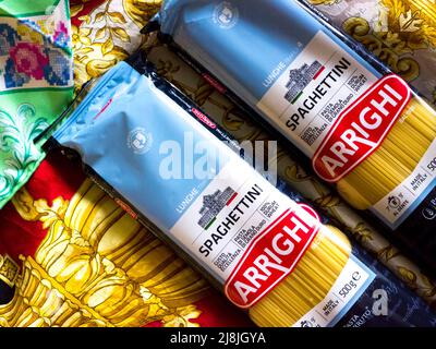 Pasta Berruto, ARRIGHI, Spaghettini numero 4. Foto Stock