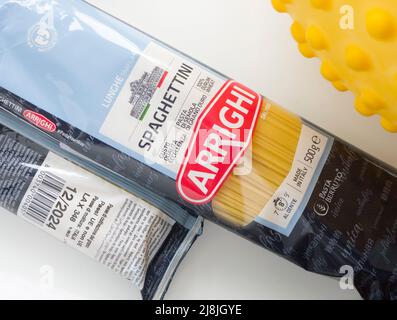 Pasta Berruto, ARRIGHI, Spaghettini numero 4. Foto Stock