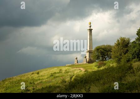 Monumento di Coombe Hill, un monumento commemorativo di guerra nelle Chiltern Hills, Buckinghamshire, Regno Unito Foto Stock
