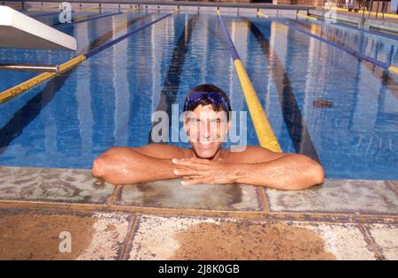 Mark Spitz 1990. Credit: Ralph Dominguez/MediaPunch Foto Stock