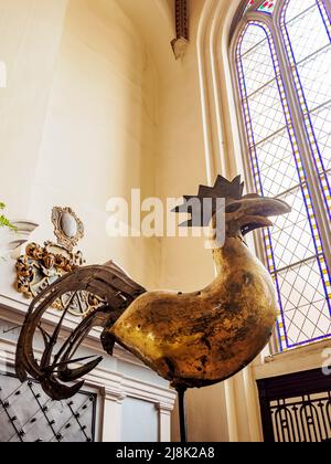 Rooster nella Cattedrale di Santa Maria o Duomo Cattedrale, interno, Città Vecchia, riga, Lettonia Foto Stock