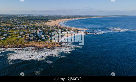 Vista aerea del resort uruguaiano Jose Ignacio, a Punta del Este Uruguay Foto Stock