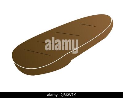 Uova per cibo sano illustrazione piatta Foto Stock