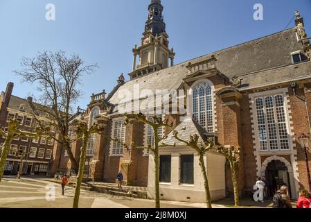 Amsterdam, Paesi Bassi, maggio 2022. Una vista sul Zuiderkerk di Amsterdam. Foto di alta qualità Foto Stock