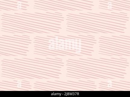 Line Doodle Brick motivo senza cuciture. Illustrazione vettoriale per stoffa, carta, avvolgimento, tessuto Illustrazione Vettoriale