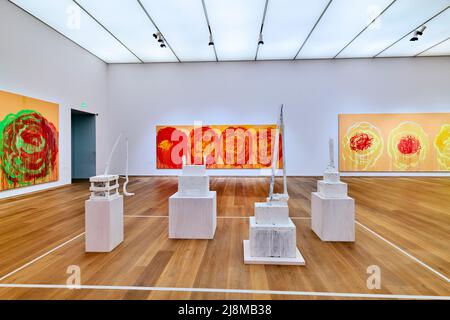 Germania Baviera Monaco di Baviera. Museo Brandhorst. Mostra CY Twombly Foto Stock